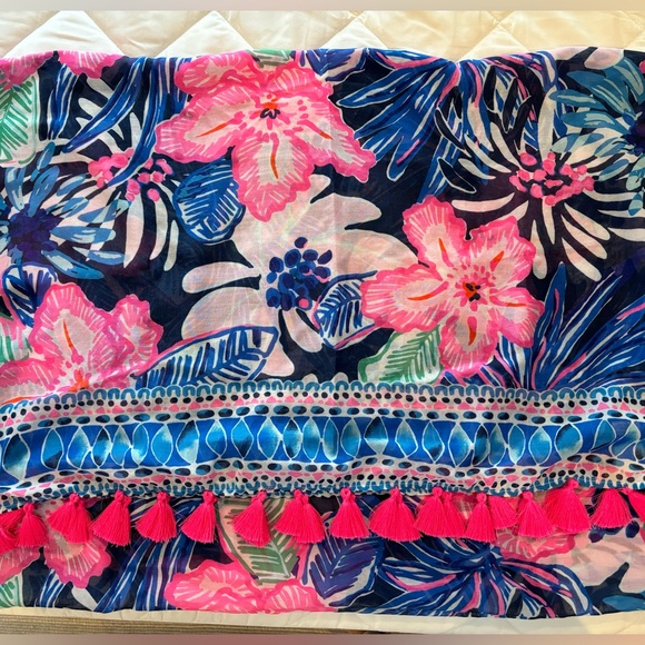 Écharpe Lilly Pulitzer Let's Cha Cha - Neuf Avec étiquettes, Style Coloré Et Joyeux